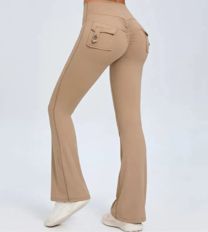 Wide-Leg Sports Leggings