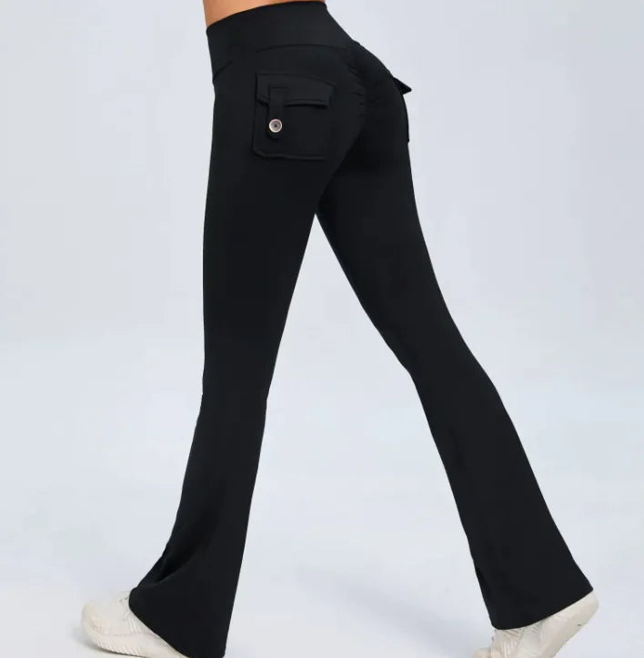 Wide-Leg Sports Leggings