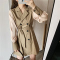 Korea Women's Fashion Trench Coat with Belt K423