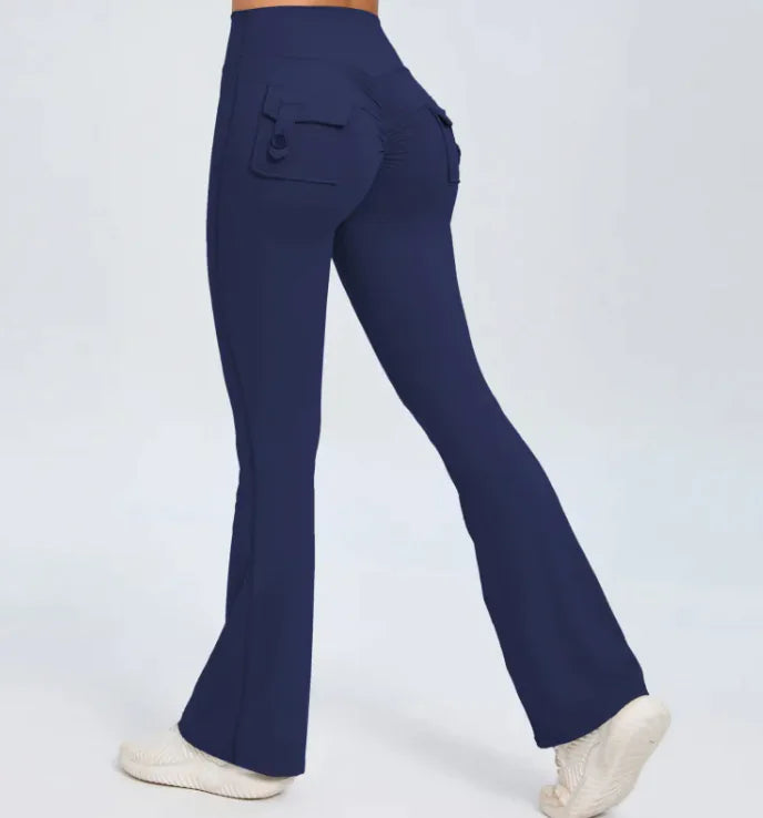 Wide-Leg Sports Leggings