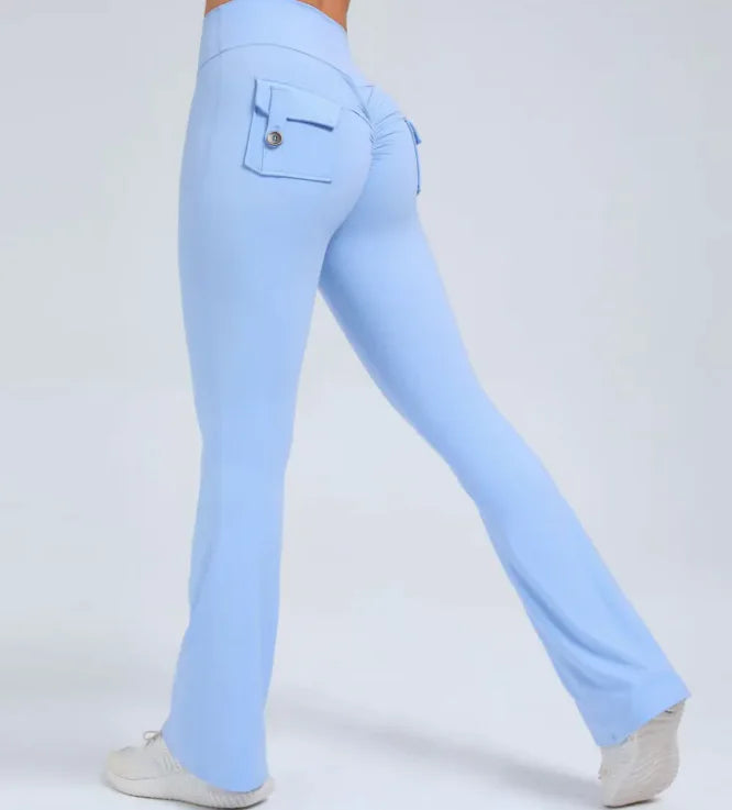 Wide-Leg Sports Leggings