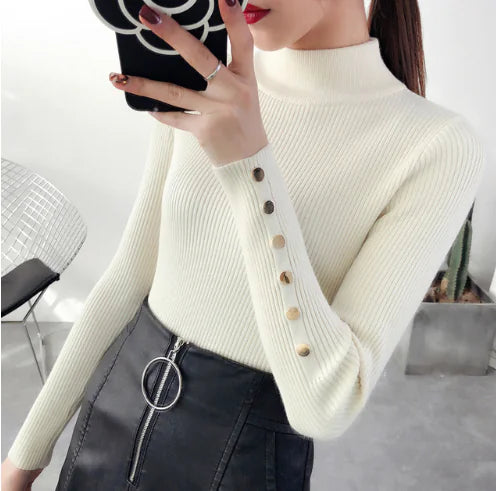 Turtleneck Sweater, Base Layer, Knit Top
