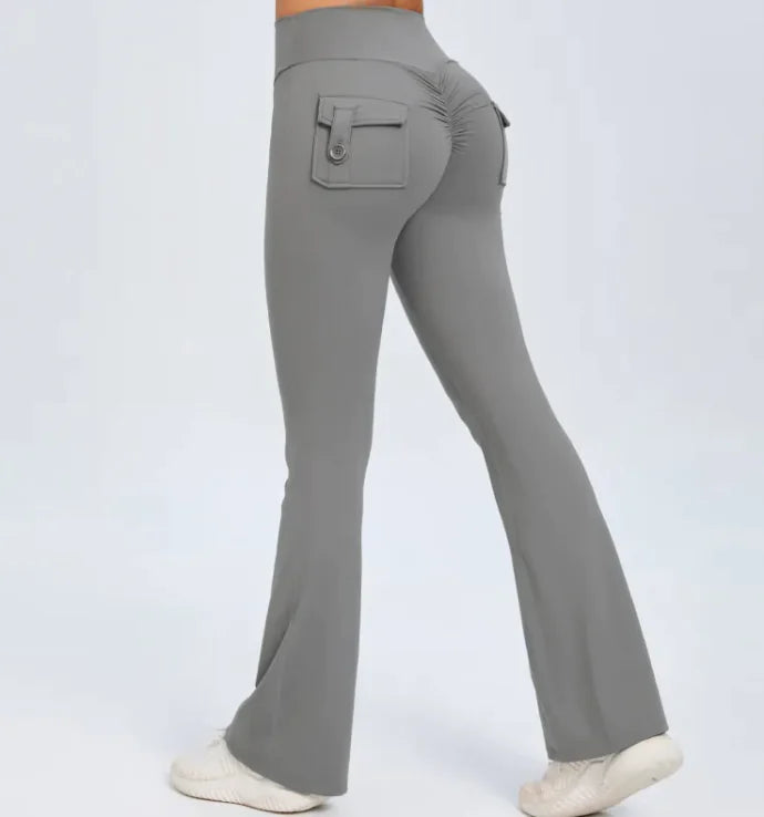 Wide-Leg Sports Leggings