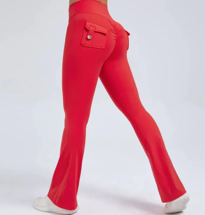 Wide-Leg Sports Leggings