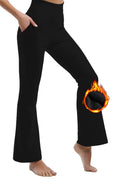 Ipletix Flared Leggings High Waisted Flare Leggings for Women with Pocket Black Flare Leggings Yoga Pants Bootcut Leggings