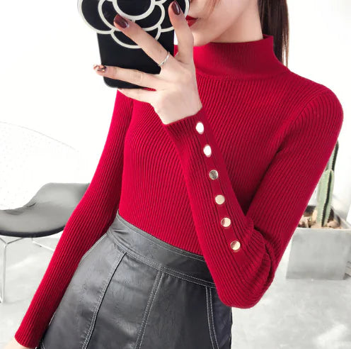 Turtleneck Sweater, Base Layer, Knit Top