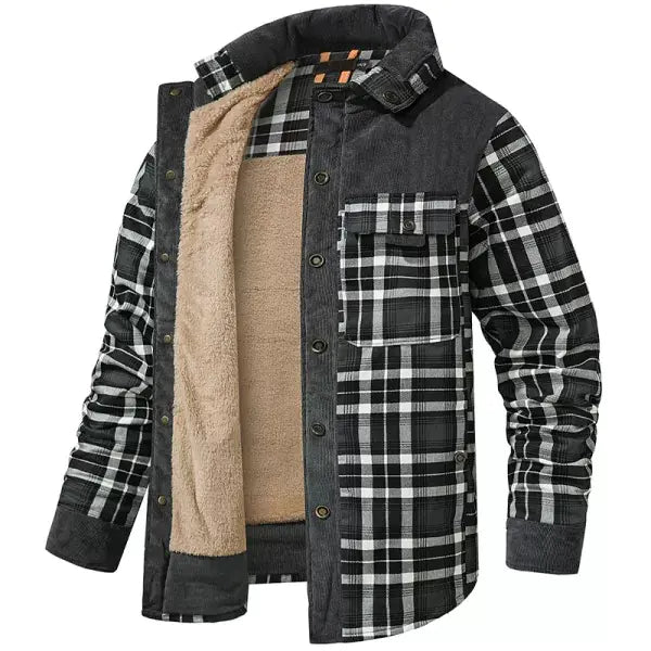 Men's Plus Size Warm Cotton Fleece Jacket