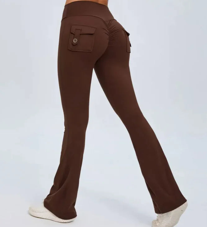 Wide-Leg Sports Leggings