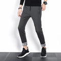Men's Winter Thickened Fleece Casual Trousers with Elastic Band