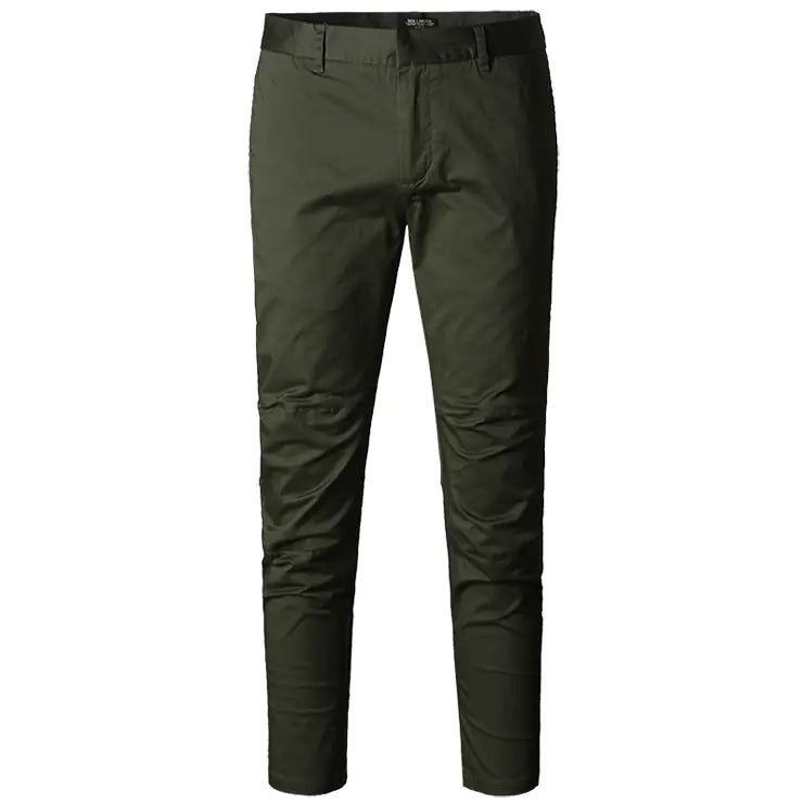 Calças Cortadas Slim Fit Casuais Masculinas