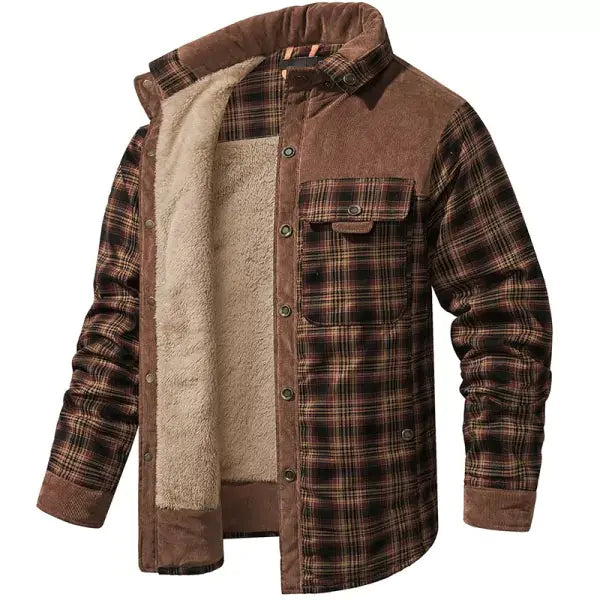 Men's Plus Size Warm Cotton Fleece Jacket